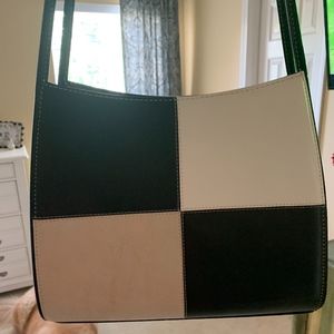 Black and White Leather Purse